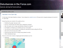 Tablet Screenshot of forcedisturbances.com